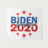 Hintergrund der Wahlkampagne Biden Harris 2020 Wandteppich (Vorderseite (Horizontal))