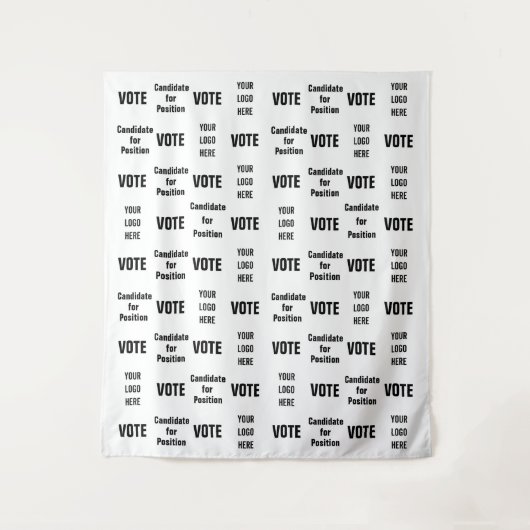 Hintergrund der Wahlkampagne Night Vote Selfie Wandteppich (Vorderseite)