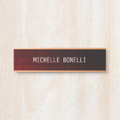 Hintergrund der Wandgestaltung Schlicht Moderne Br Türschild (Vorderseite )