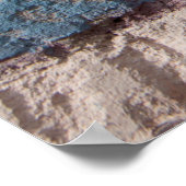 Hintergrund der Wandstruktur aus lackiertem Ziegel Poster (Ecke)