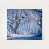 Hintergrund der Wandteppiche des Winterschneewalde (Vorderseite (Horizontal))