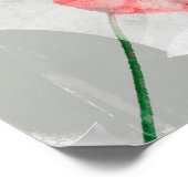 Hintergrund der Wasserfarbe Ein heller Farbspritze Poster (Ecke)