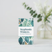 Hintergrund der Wasserfarbe Verlassen Visitenkarte (Stehend Vorderseite)