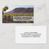 Hintergrund der Weinbaukunst Visitenkarte (Vorne/Hinten)