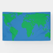 Hintergrund der Weltkarte der Kontinente Banner (Horizontal)