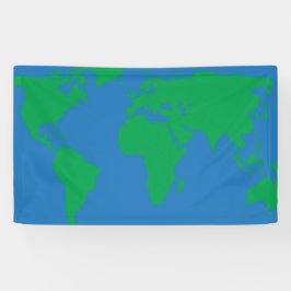 Hintergrund der Weltkarte der Kontinente Banner