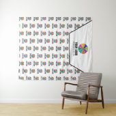 Hintergrund der Werbeaktion für Ihr Logo Wandteppich (Beispiel (Horizontal))