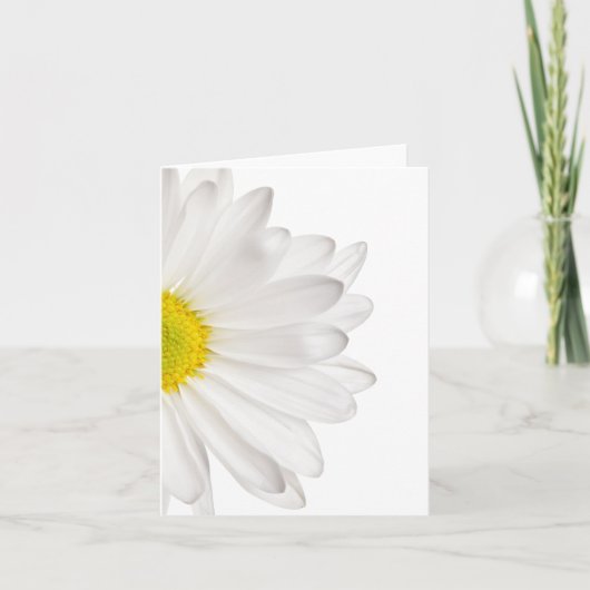 Hintergrund der White Daisy Blume - kundenspezifis Karte (Vorderseite)