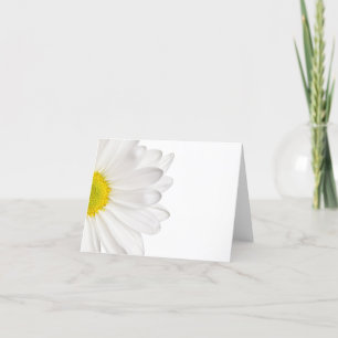 Hintergrund der White Daisy Blume - kundenspezifis Karte