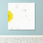 Hintergrund der White Daisy Blume - kundenspezifis Leinwanddruck (Insitu (Holzboden))