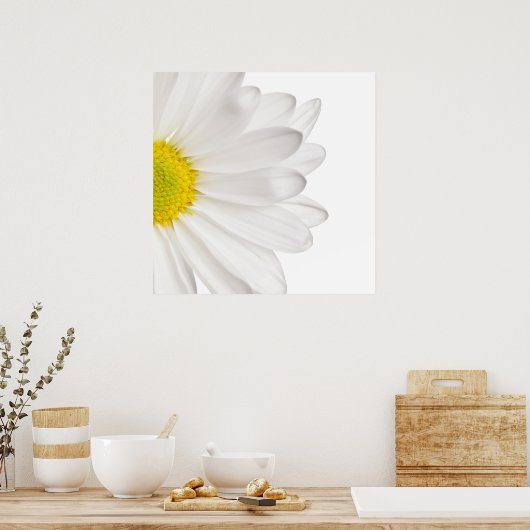 Hintergrund der White Daisy Blume - kundenspezifis Poster (Küche)