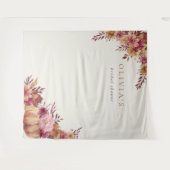 Hintergrund der Wildblumen im Herbst und Herbst Wandteppich (Vorderseite (Horizontal))