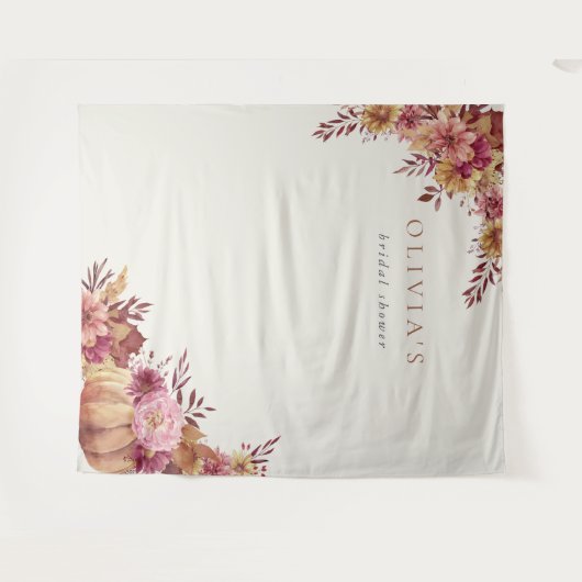 Hintergrund der Wildblumen im Herbst und Herbst Wandteppich (Vorderseite (Horizontal))