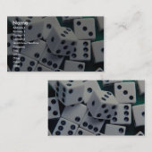 Hintergrund der Würfel Visitenkarte (Vorne/Hinten)