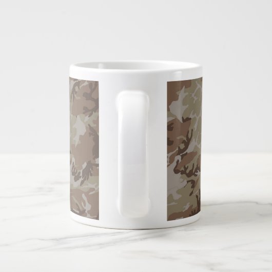 Hintergrund der Wüste Camouflage Jumbo-Tasse (Rückseite)