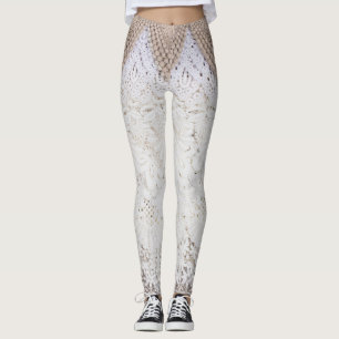 Hintergrund der zarten Spitzen-Textur Leggings