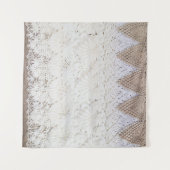 Hintergrund der zarten Spitzen-Textur Wandteppich (Vorderseite (Horizontal))