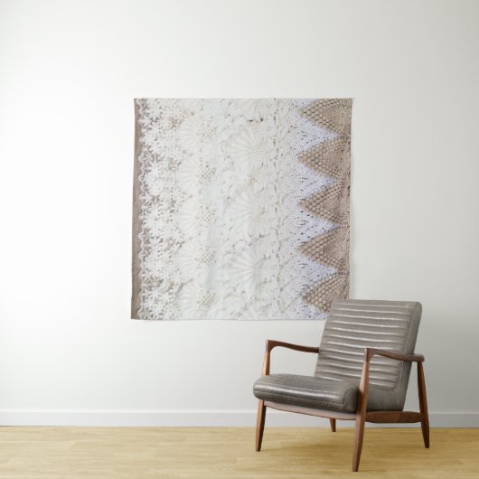 Hintergrund der zarten Spitzen-Textur Wandteppich (Beispiel (Horizontal))