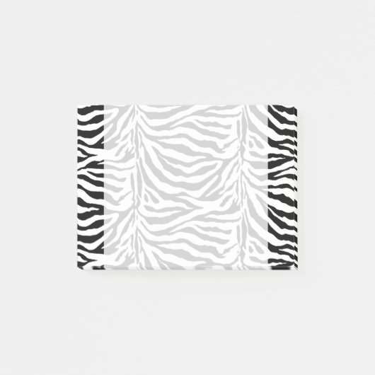 Hintergrund der Zebra-Haut (Hintergrundfarbe hinzu Post-it Klebezettel (Vorderseite)