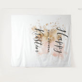 Hintergrund des 50. Geburtstags-Fotos Wandteppich (Vorderseite (Horizontal))