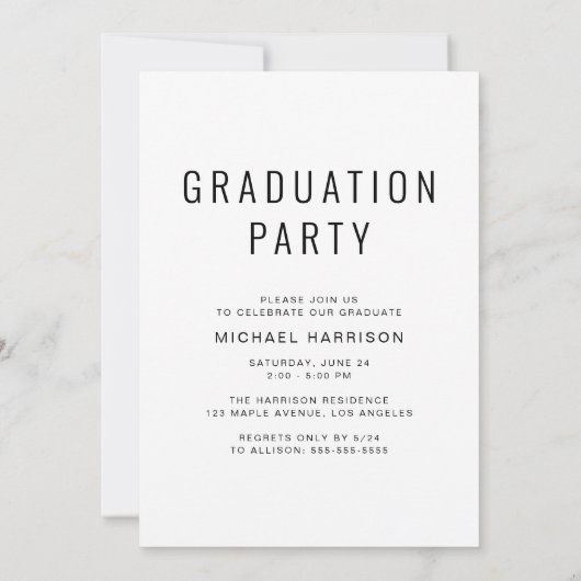 Hintergrund des Abschluss Fotos für Vellum-Overlay Einladung (Rückseite)