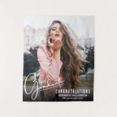 Hintergrund des Abschluss-Fotos Wandteppich (Vorderseite)