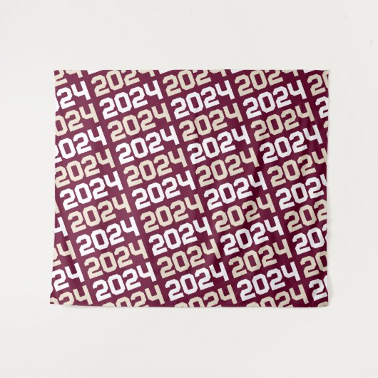 Hintergrund des Abschlusses Burgund und Cream Tan Wandteppich (Vorderseite (Horizontal))