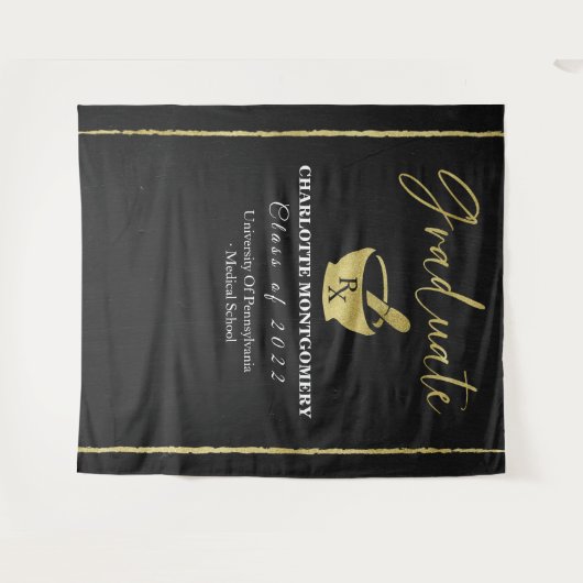 Hintergrund des Abschlusses der Hochschule für Pha Wandteppich (Vorderseite (Horizontal))