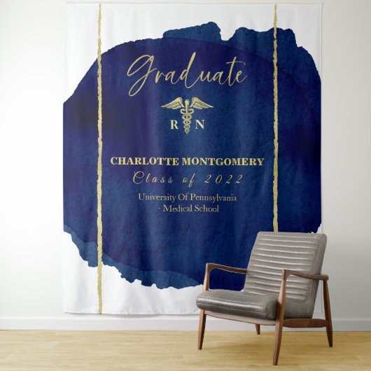 Hintergrund des Abschlusses der Krankenpflegerin C Wandteppich (Beispiel)