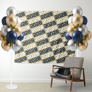 Hintergrund des Abschlusses Navy Blue und Taupe Go Wandteppich