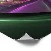 Hintergrund des abstrakten Fraktals Poster (Ecke)