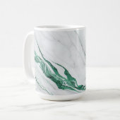 Hintergrund des abstrakten Marmormusters Kaffeetasse (Vorderseite Links)