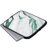 Hintergrund des abstrakten Marmormusters Laptopschutzhülle (Vorne Knopf)