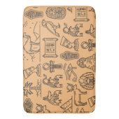 Hintergrund des ägyptischen Hieroglyphischen Symbo Badematte (Vorderseite Vertikal)