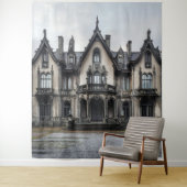 Hintergrund des alten gotischen Herrenhauses Foto  Wandteppich (Beispiel)