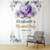 Hintergrund des Apple Floral Teacher Retirement Pa Wandteppich (Beispiel)