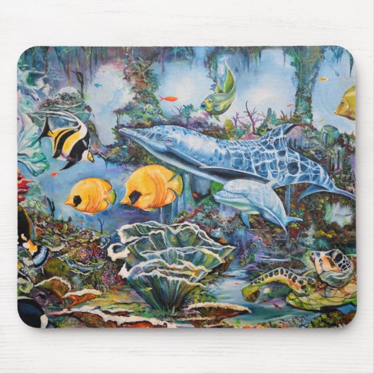 Hintergrund des Aquariums Mousepad (Vorne)