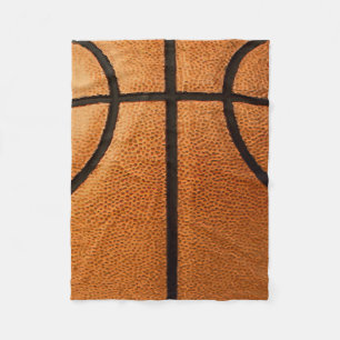 Hintergrund des Basketball-Druckmusters Fleecedecke