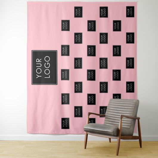 Hintergrund des Beruflichen Firmenlogos Wandteppich (Beispiel)