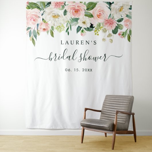 Hintergrund des blass rosa Brautparty Wandteppich (Beispiel)