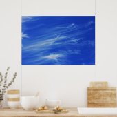 Hintergrund des blauen Himmels. Poster (Küche)