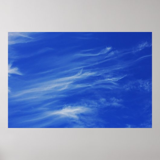 Hintergrund des blauen Himmels. Poster (Vorne)