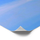 Hintergrund des blauen Himmels. Poster (Ecke)