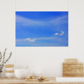 Hintergrund des blauen Himmels. Poster (Küche)