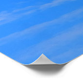 Hintergrund des blauen Himmels. Poster (Ecke)