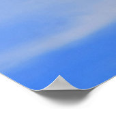 Hintergrund des blauen Himmels. Poster (Ecke)
