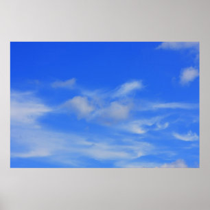 Hintergrund des blauen Himmels. Poster