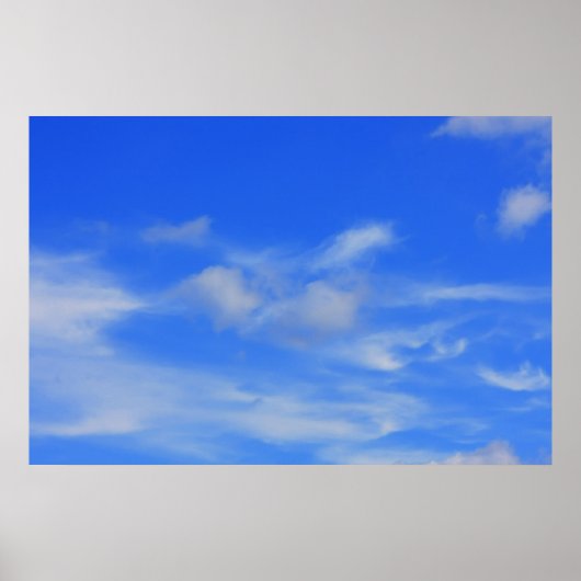 Hintergrund des blauen Himmels. Poster (Vorne)