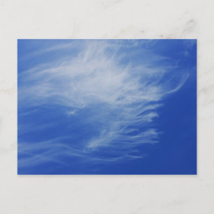 Hintergrund des blauen Himmels. Postkarte