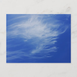 Hintergrund des blauen Himmels. Postkarte